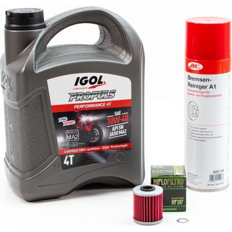 Kit Entretien Vidange Standard pour KAWASAKI KX 450 de 2006 à 2023 - IGOL PROPULS PERFORMANCE 10W40 4L