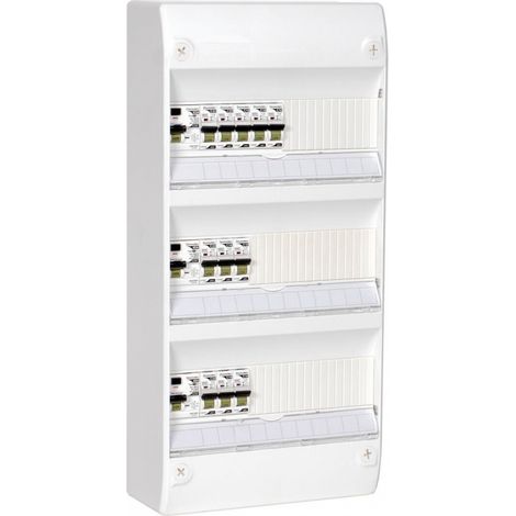 AUTRES Tableau électrique prééquipé 3 rangées 39 modules DOMOLEC