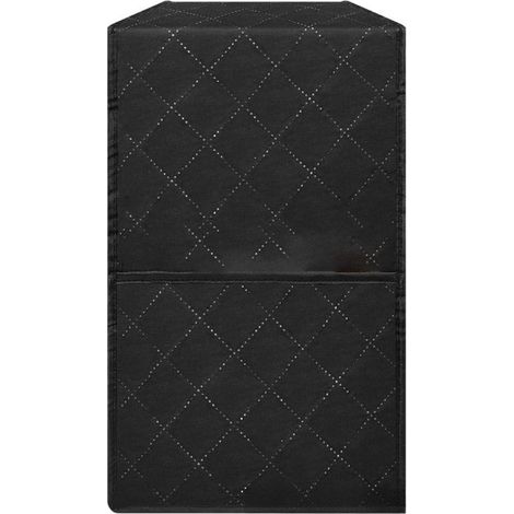Housse anti-poussière noire mixeur presse-agrumes lavable avec poche cuisine (1/5)