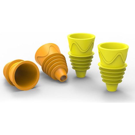 4 Pices Pige Mouches Des Fruits Rutilisable Attrape-mouches Fruits En Silicone Pige Mouches Rutilisable Moucherolle Moucherolle Mouches Des Fr (1/5)