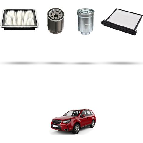 Kit tagliando 4 filtri compatibile con Subaru Forester (SJ) 2.0 Diesel 108Kw dal 2013 (1/5)