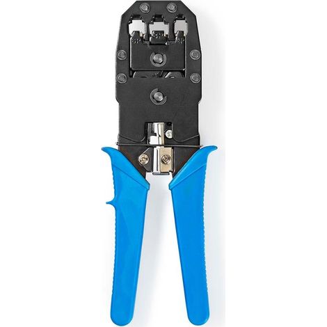 Nedis Herramienta de Crimpado azul para cableado de red modular