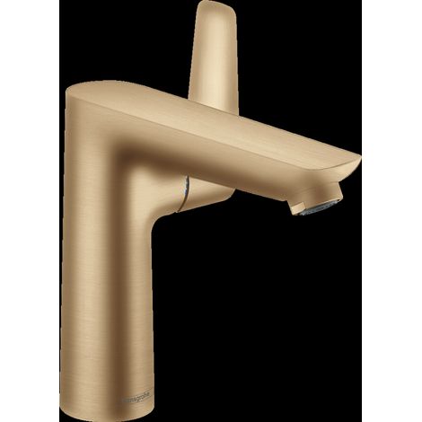 Hansgrohe Talis E - Waschtischarmatur mit Ablaufgarnitur, Bronze gebürstet 71754140 (1/2)