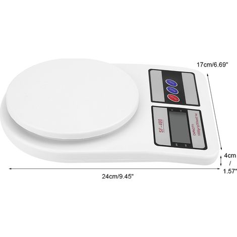 Balance électronique numérique grande capacité 10 000 g (353 oz) pour peser les aliments et les produits de cuisine (1/5)