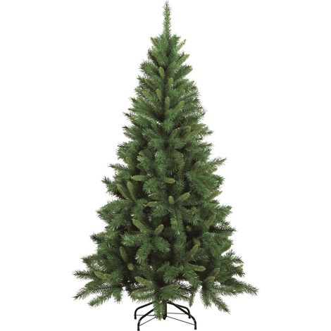 Dmora - Albero di Natale 180 cm Sugarplum, Pino artificiale, Albero effetto reale, Alberello natalizio extra folto, 91x91 h180 cm, Verde