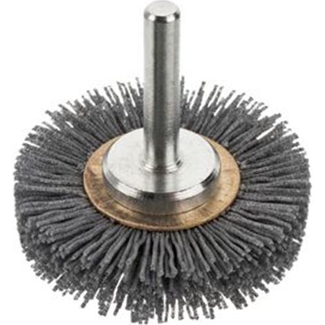 Brosse circulaire OSBORN, filament abrasif, grain 180, tige de 6 mm, 63 x 13 x 17 mm.