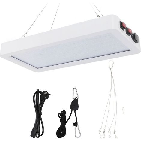 Lampe de Culture LED 2000W Spectre Complet, Double Interrupteur avec 3 Modes pour Plantes d'Intérieur, Végétation et Floraison, 100‑277V Prise UE