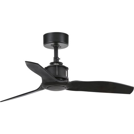 JUST FAN Ventilador de techo negro mate sin luz 33424 (1/5)