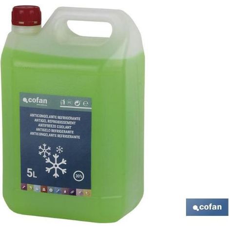 COFAN anticongelante-refrigerante 30% 2 l , Anticongelante- Refrigerante 30%. Protege el circuito de refrigeración del motor de la congelación, el recalentamiento y de corrosiones (1/4)