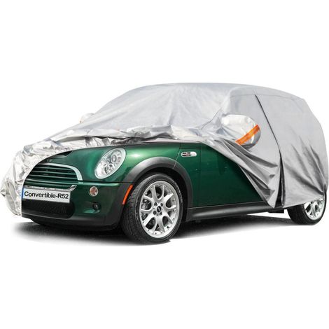 Autoabdeckung Wasserdicht Atmungsaktiv für Mini Convertible R52 (2005-2008) Silber (1/5)