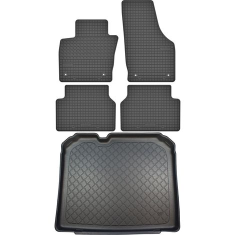 Juego de alfombrillas de goma para coche y alfombrilla para maletero para Audi Q3 I SUV (de agosto de 2011 a junio de 2018). (1/5)