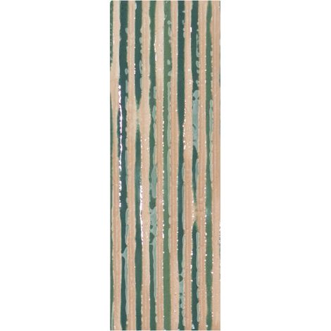 Carrelage grès cérame effet graphique CASABLANCA - Relief (rectangle) 15x5cm Basil -  - boîte de 0.53 m2 - Gioia Materia