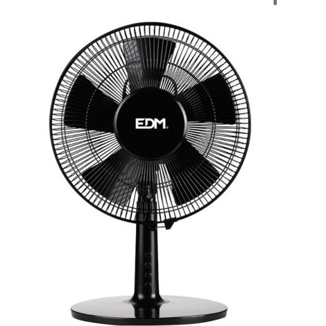 Ventilador sobremesa negro 40w ø aspas 30cm