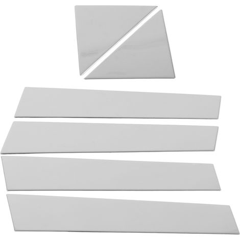 Ensemble de 6 garnitures chromées pour montants de porte et de vitre, en acier inoxydable 304, accessoires de voiture de remplacement pour Chrysler 300 300c 2005-2010 (1/5)