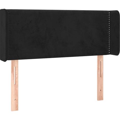 Maison Exclusive - Cabecero de terciopelo negro 93x16x78/88 cm (1/5)
