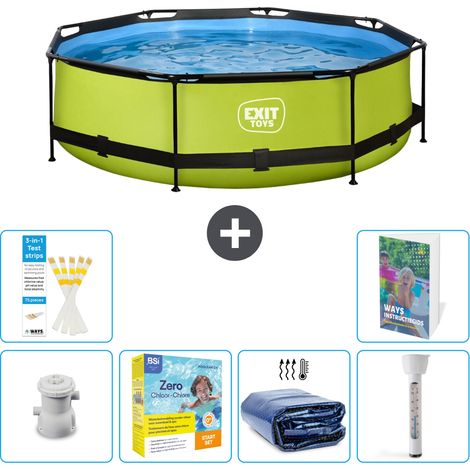 Exit Pool Rund - 300x76 cm - 7-teilig S184