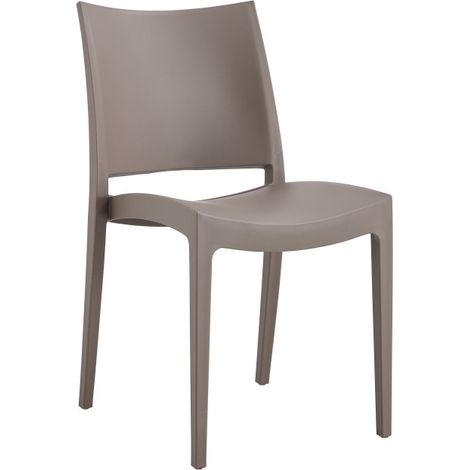 Sedia Flat tortora cm 56.5x44x81h