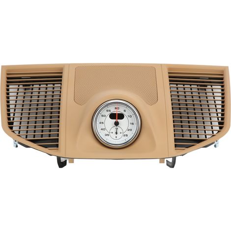 Console centrale supérieure Beige avec horloge blanche, grille tableau de bord, remplacement 95B 858 189 C 6W0, compatible Macan 2014-2020 (1/5)