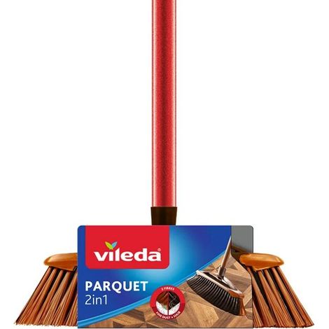 Spazzola per parquet Vileda con manico 136082 (1/5)