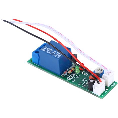 Module temporisateur relais retard JK11-PB 12V DC, interrupteur minuteries haute précision, fournitures électriques (1/5)