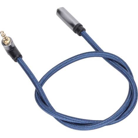 4-adriges Stereo-Audio-Verlängerungskabel, 3,5-mm-Klinkenbuchse auf 90°-Winkelstecker, für MP3-Player, PC und Smartphone. (1/5)