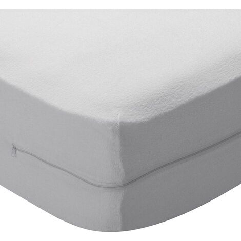 FUNDA PROTECTOR DE COLCHON ALOE VERA RIZO ELASTICA 150CM (1/5)