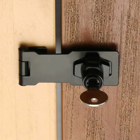 Pêne dormant di sicurezza da 3 pollici con lucchetto e chiave, adatto porte e armadi senza forare (1/3)