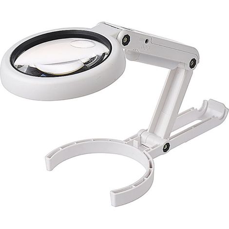 Lampe Table Verre Loupe Pliable 5X/11X USB 8 Lumières LED Lecture Loisirs Bijoux Travaux Manuels L'établi