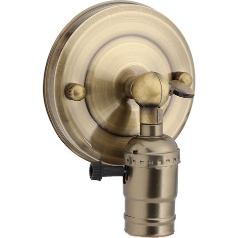 Douille murale rétro Edison avec interrupteur à bouton E27, 220 V (1/5)