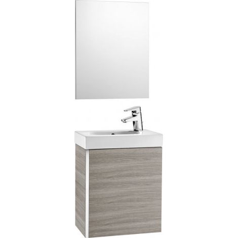 Mueble de ba�o Roca Mini con lavabo y espejo 450x250x575mm Arena Texturizado