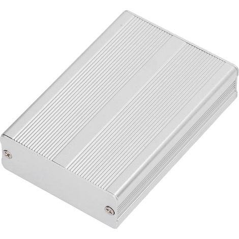 Boîtier de jonction étanche en aluminium pour installation DIY, couleur argent, 24 x 69 x 100 mm (1/5)