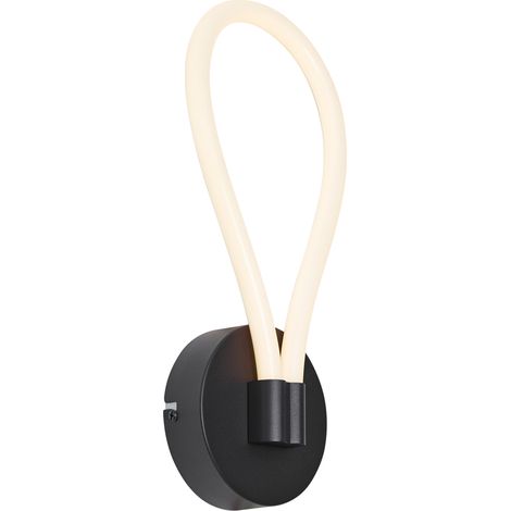 QAZQA Moderne Wandleuchte schwarz inkl. LED 3-Stufen-Dimmbar -