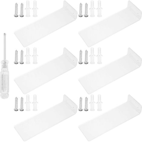 Lot de 6 flottant chaussure Display étagères montage mural Levitating chaussure Display support pour Sneaker Collection (1/5)