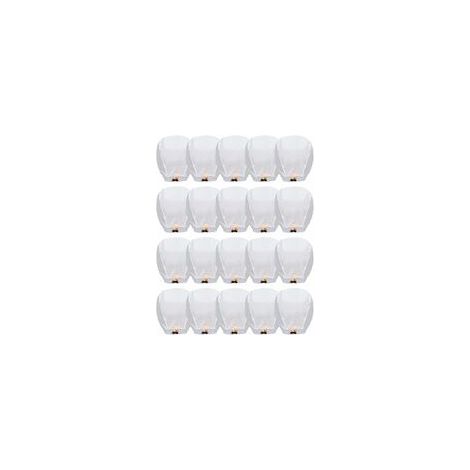 Ensemble de 20 lanternes volantes chinoises, bougeoirs et lanternes à vœux, lanternes en papier faites main, biodégradables et écologiques.