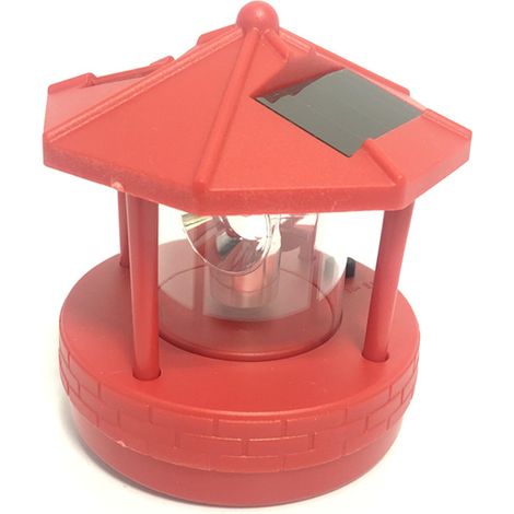 Phare solaire moyen - Décoration de jardin, pelouse, terrasse ou cour