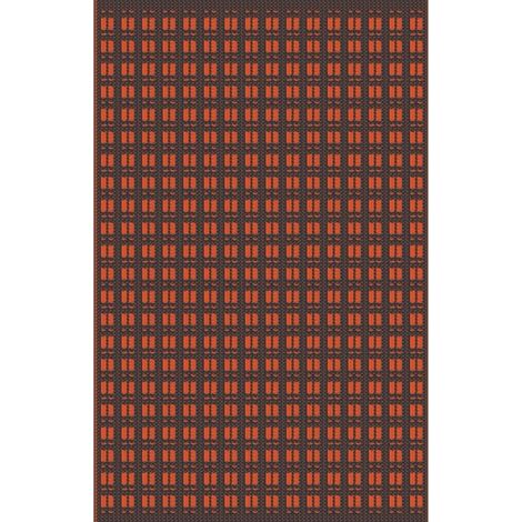 PROLOISIRS Tapis d’extérieur pour salon détente ou repas paprika/graphite 240 x 150 cm (1/2)
