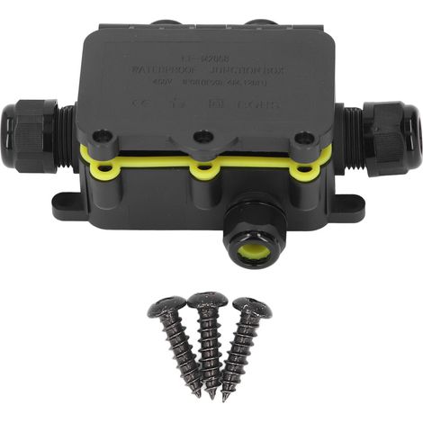 Boîte de jonction à 5 voies, boîtier en plastique, résistant à l'eau IP68, externe pour l'éclairage extérieur et paysager, 450V