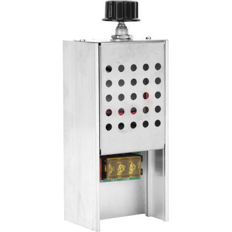 6000W 220V AC SCR-Drehzahlregler mit Gehäuse für Temperaturregelung und Dimmung (1/5)