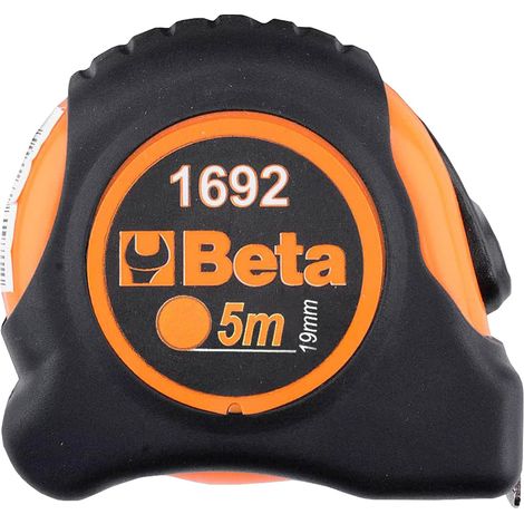 Flessometro Professionale in ABS e Nastro in Acciaio BETA - 5 mt x 19 mm