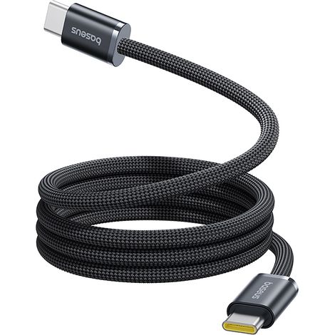 Câble USB-C 100 W 1 m anti-nœuds - Noir (1/5)
