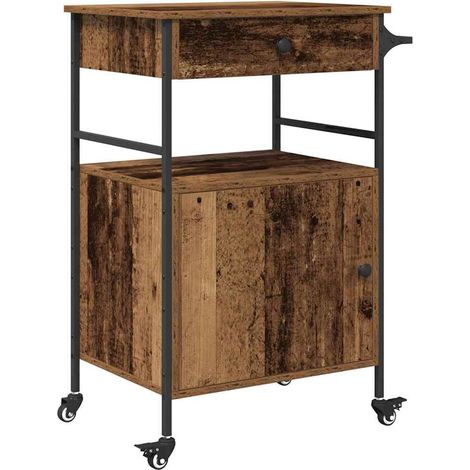 Maison Exclusive - Carrello da Cucina Legno vecchio 56 x 43 x 89,5 cm