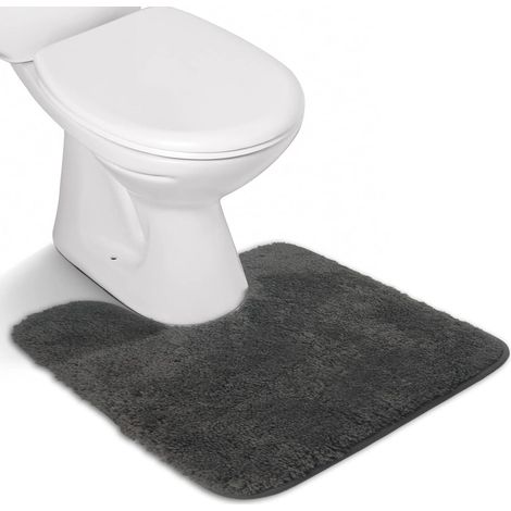 Tapis de Bain Antidérapant à Poils Longs en Microfibre, Tapis de Sol Lavable en Machine avec Microfibre Douces Absorbant l'eau pour la Baignoire, la Douche et la Salle de Bain (1/5)