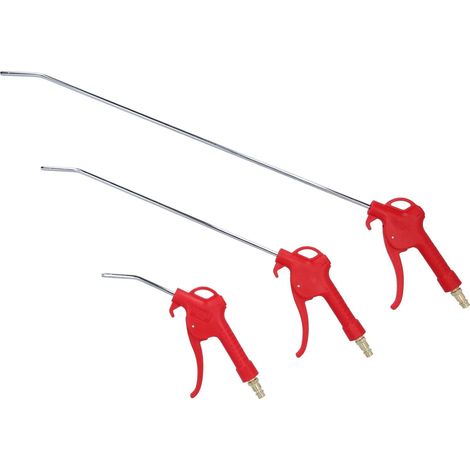 Lot de 3 Soufflettes Longueur 95mm, 330mm, 510mm Raccord 1/4 Poignée Ergonomique Atelier (1/5)