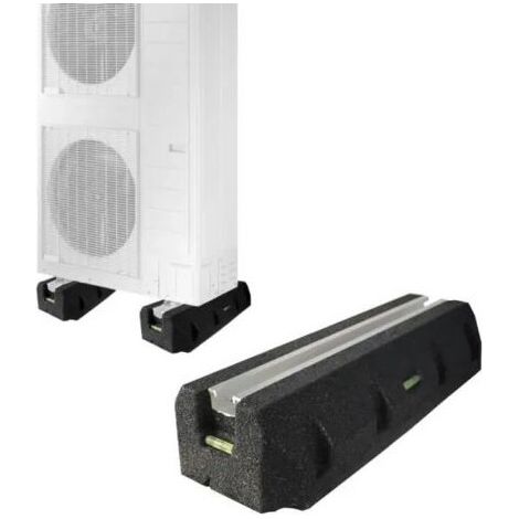 Socle antivibratoire avec niveau à bulle base antivibr.p250xl160xh90 160kg avec niveau à bulle