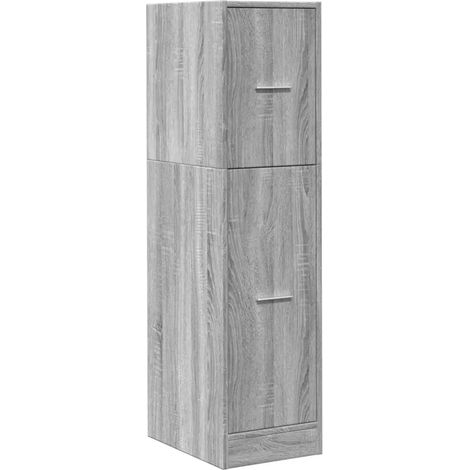 Armario boticario clásico multifuncional almacenamiento 30 x 41 x 118 cm madera contrachapada gris 020050615 (1/5)