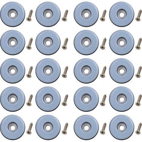Lot de 20 patins de meubles réutilisables avec vis pour chaises de sol (1/5)
