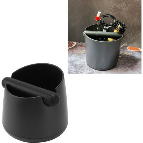 Corbeille à marc de café de grande taille, corbeille à marc de café ronde pour comptoir de bar, poubelle, boîte de rangement pour outils, petite taille (1/5)