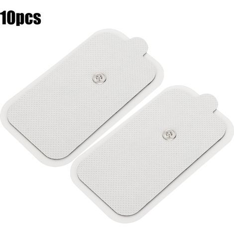 10 wiederverwendbare 5x9cm Massageelektroden für TENS/EMS, Physiotherapie-Pflaster für Meridiane (1/5)