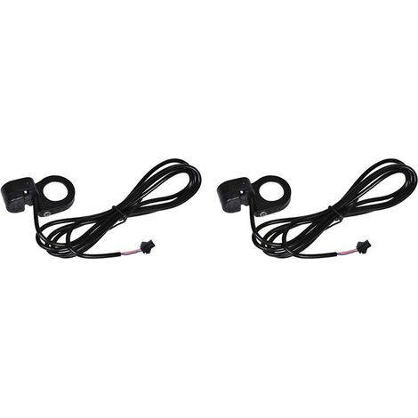 Convient pour deux boutons de klaxon de vélo électrique. Bouton de klaxon de scooter, longueur du câble : environ 150 cm. (1/5)