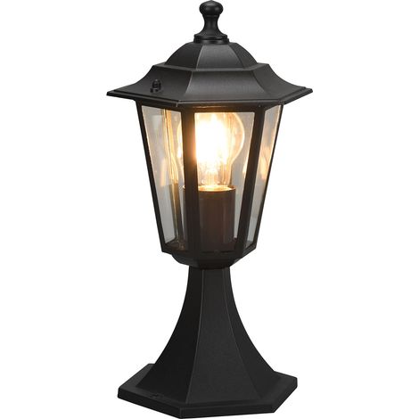 Lampada Palo da Esterno Attacco E27 in Alluminio Nero Opaco (1/3)